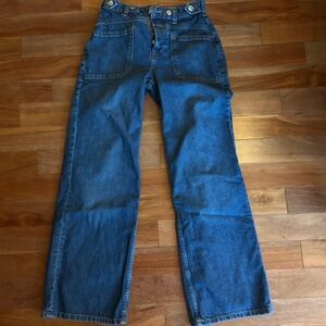 We The Free Dark Blue Straight Leg Jeans